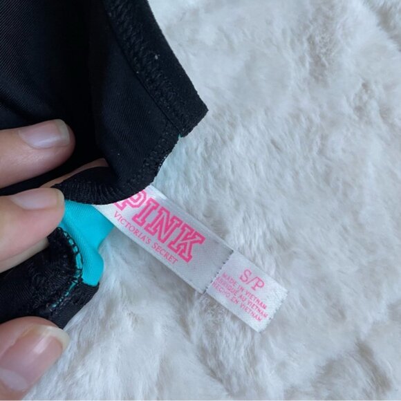 Victoria’s Secret PINK | Blue & Black Ultimate Unlined Sports Bra | Size Small - Picture 5 of 7